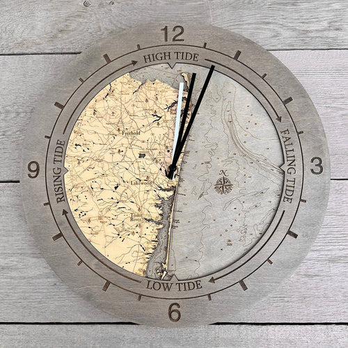 Sandy Hook to Barnegat Tide & Time Clock, 16.50" Diameter