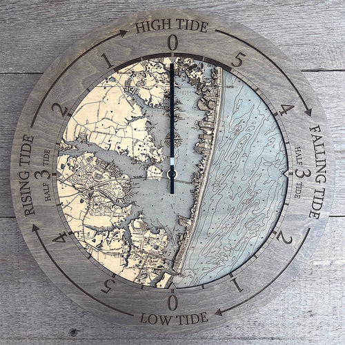 Ocean City Tide Clock, 16.50" Diameter