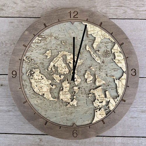 San Juan Islands Ring Clock, 16.50" Diameter