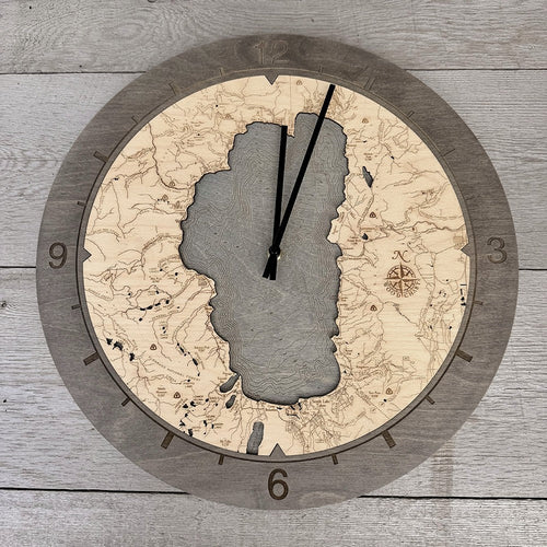 Lake Tahoe Ring Clock, 16.50" Diameter
