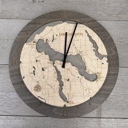 Lake Charlevoix Ring Clock, 16.50" Diameter