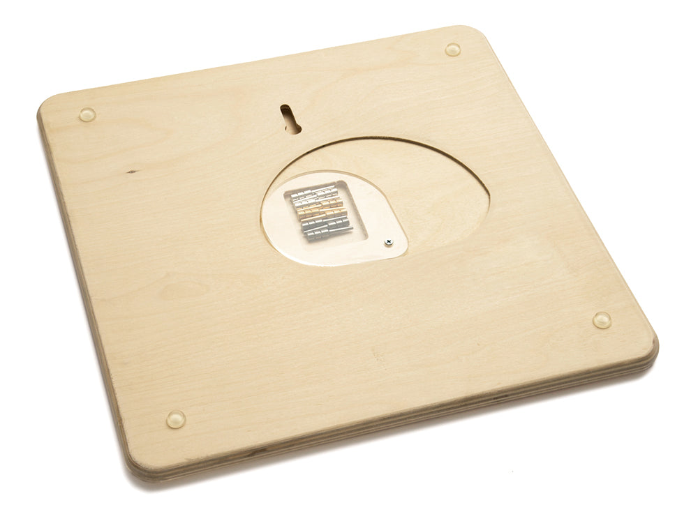 Back of Salish Sea Map Wood Cribbage Board