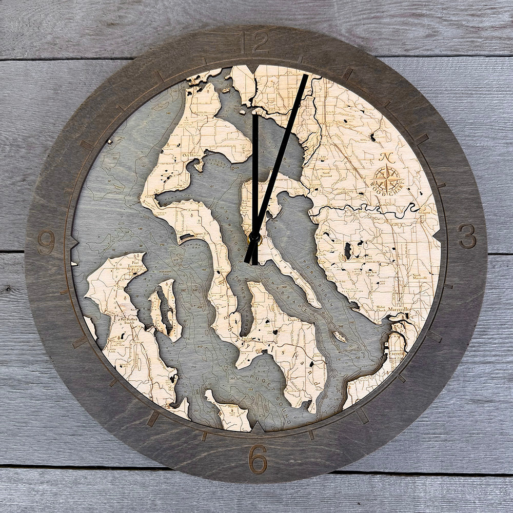 Whidbey Island, Ring Clock, 16.50" Diameter