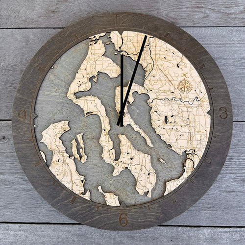 Whidbey Island, Ring Clock, 16.50" Diameter