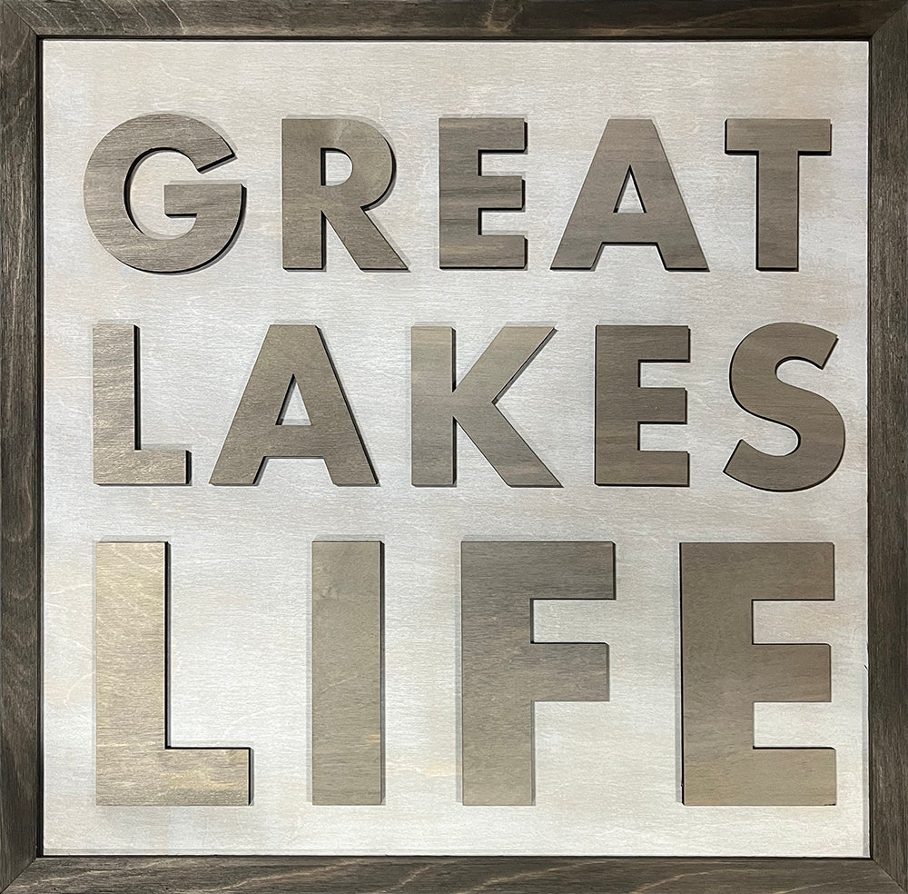 Word Art - GREAT LAKES LIFE - 24" x 24"