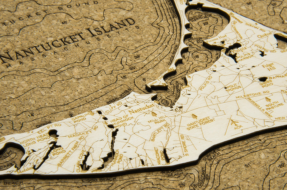 Nantucket Cork Map Details