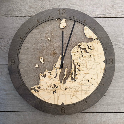 Northwest Michigan Ring Clock, 16.50" Diameter