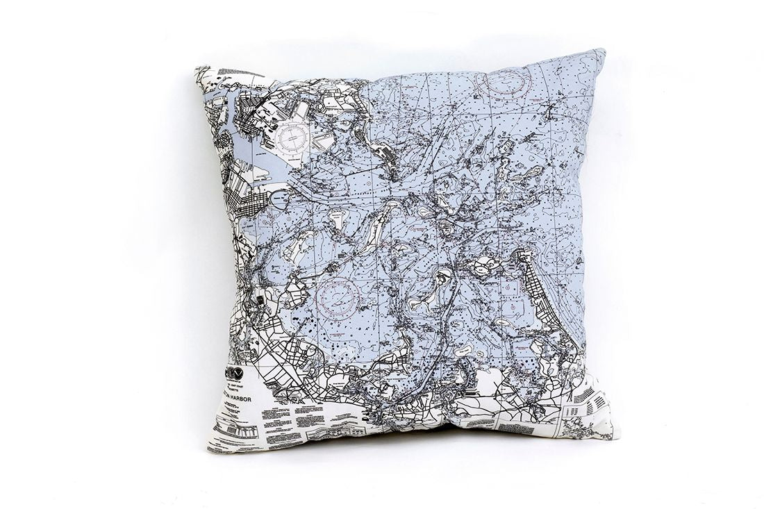 Boston Harbor Outdoor/Indoor Pillow