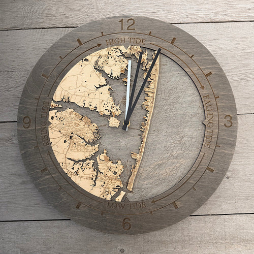 Ocean City, Tide & Time Clock, 16.50" Diameter