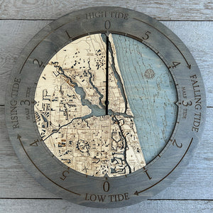 Jupiter Inlet Tide Clock, 16.50" Diameter