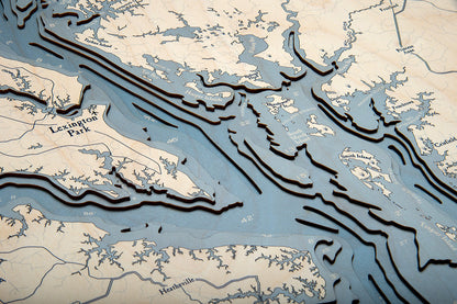 Chesapeake Bay UV Nautical Wood Chart, Large, 24.5" x 31"