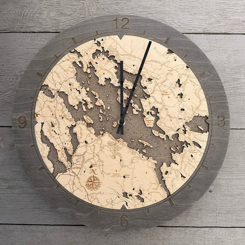 Lake Winnipesaukee Ring Clock, 16.50" Diameter
