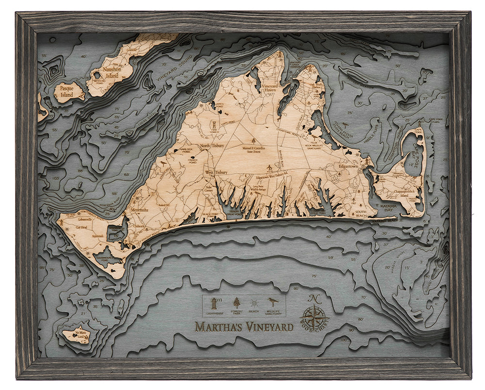 Martha’s Vineyard Collection | Martha’s Vineyard Map | Martha’s Vineyard Wood Chart | Tray | buy Clock | Martha’s Vineyard Art | Christmas Gifts